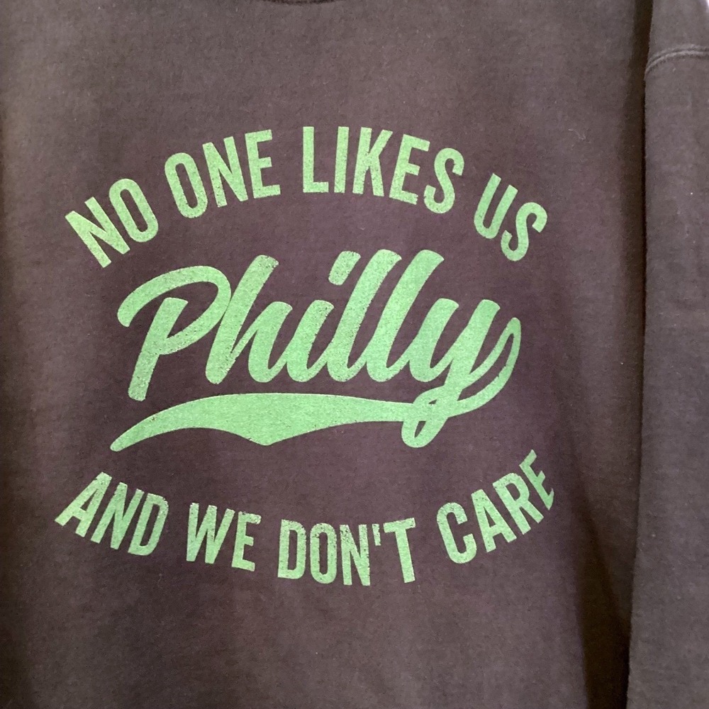Philadelphia Eagles Sweatshirt "No One Likes Us" Kelce Black Green Philly NFL XL